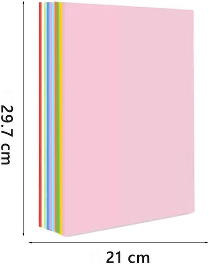 A4 Origami Paper Colorful 100 Sheets, 8.27×11.7 inch Double Sided Color Easy Fold Big Origami Paper A4 Colored Copy Papers Thin 70gsm for Beginners, DIY handwork Art Craft Projects (210 x 297 mm) - Crafty Corner