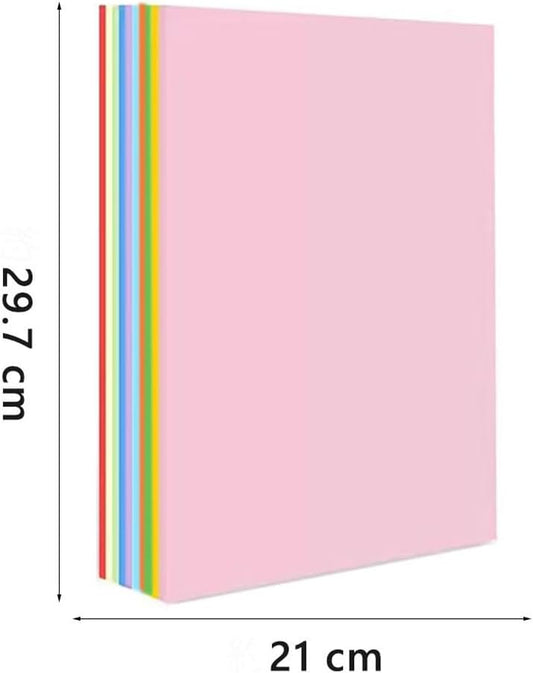 A4 Origami Paper Colorful 100 Sheets, 8.27×11.7 inch Double Sided Color Easy Fold Big Origami Paper A4 Colored Copy Papers Thin 70gsm for Beginners, DIY handwork Art Craft Projects (210 x 297 mm) - Crafty Corner