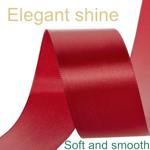 1-1/2 Inch Red Ribbon 50Yards – Perfect for Gift Wrapping