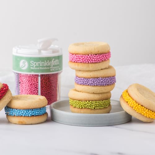 Dye Free Rainbow Nonpareils 6 Cell Set (2.75 Ounce)