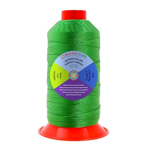 Size 346 210D T350 Green Bonded Nylon Thread