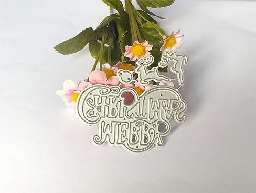 Metal Cutting Dies DIY Merry Christams Embossing Stencil Template Scrapbooking Card Making Mold Photo Album Arts Crafts Tools
