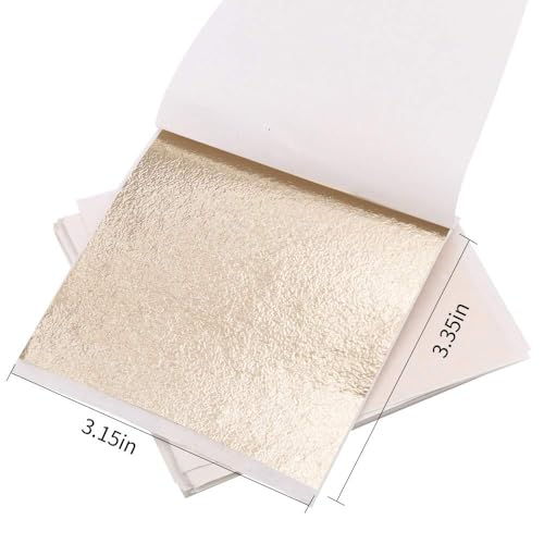 Gold Leaf Sheets for Art 300Pcs Antique Gold Foil