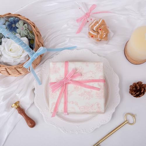 Vintage Pink Velvet Ribbon (75 Foot)
