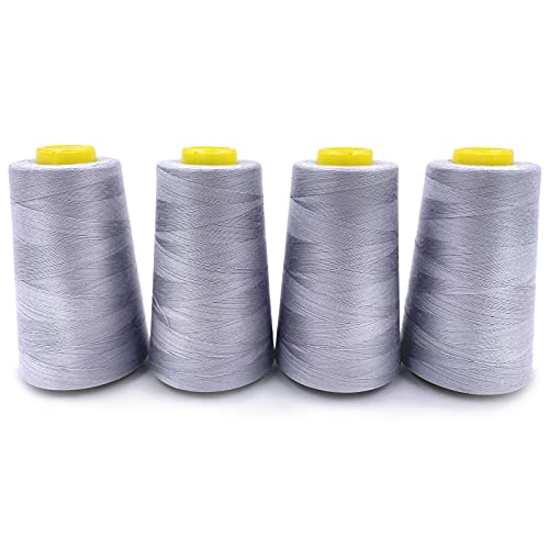 4 Cones of 3000 Yards Each Spool Thread for All Purpose (36000 Foot)