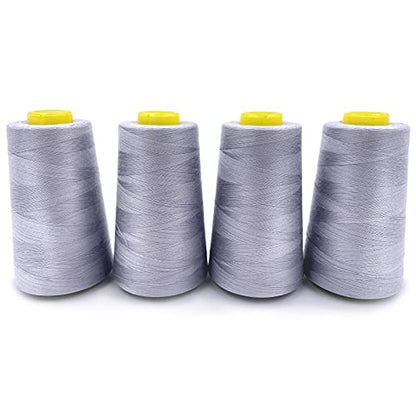 4 Cones of 3000 Yards Each Spool Thread for All Purpose (36000 Foot)