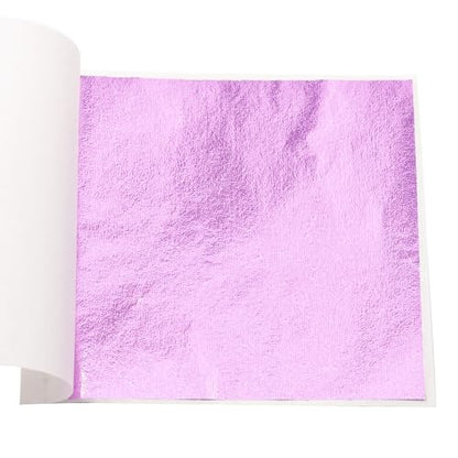 Gold Leaf Sheets for Art 100 PCS Light Purple Foil