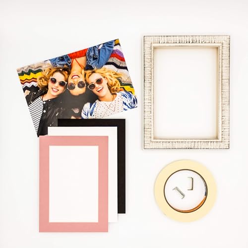 Pack of Ten Acid Free 8.5x11 Mats Bevel Cut for 7x9 Photos (10 Count)