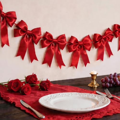 Red Satin Ribbon 4 Inch x 10 Yards Double Faced