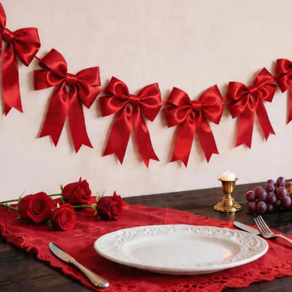 Red Satin Ribbon 4 Inch x 10 Yards Double Faced