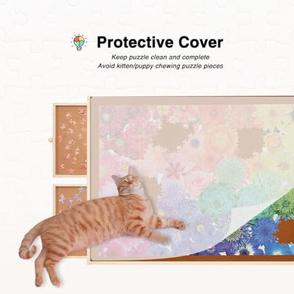 Tilting Puzzle Board with Drawers and Cover (1000 Count)