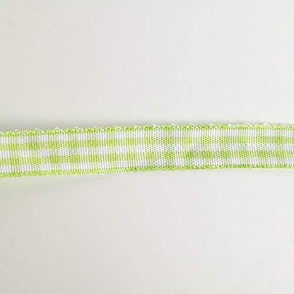Apple Green Gingham Plaid Checked Ribbon 25 Yard Each Roll 100% Polyester
