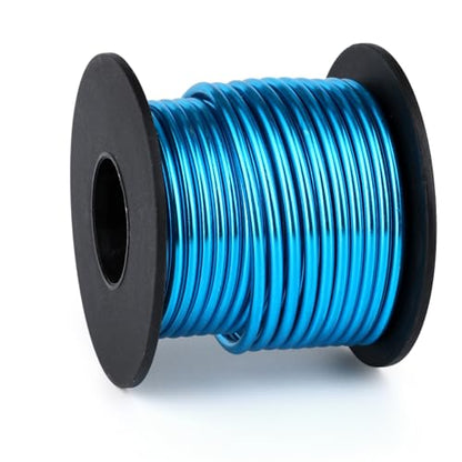 32.8FT 8 Gauge Bendable Blue Aluminum Craft Wire for Jewelry Making Craft (32.8 Foot)