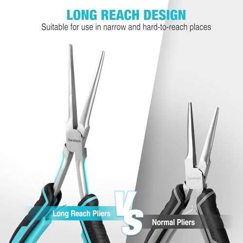 2PCS 7" Long Reach Needle Nose Pliers Set (2 Count)