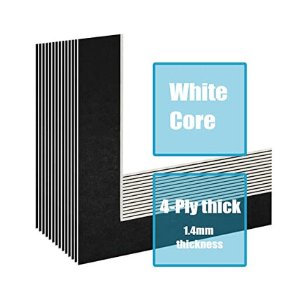 8x10 Black Picture Mats Pack of 14