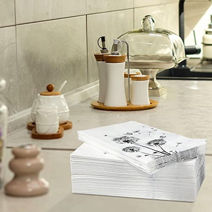 100 Sheets Dandelion Guest Paper Hand Towels