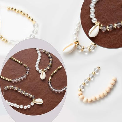 Jewelry Making Supplies Kit Natural Stone Beads for Irregular Natural Stone with for DIY Craft Bracelet Necklace Earrings for Adults