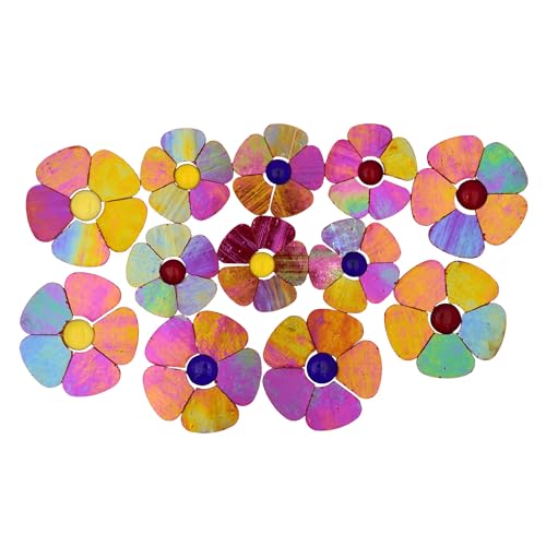 Iridescent Flower Mosaic Tiles
