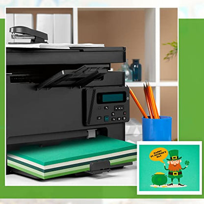 100 Sheets 5 Shades Cardstock Paper (100 Count)