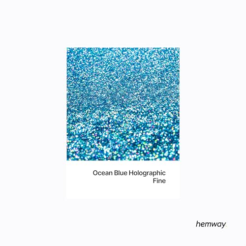 Resin Glitter Ocean Blue Holographic 100g Fine (3.5274 Ounce)