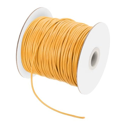 Waxed Cord 2mm Waxed Polyester Cord 98 Yard Wax String for Bracelet Making