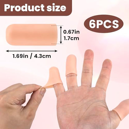 6 Pcs Gel Finger Cots (6 Count)
