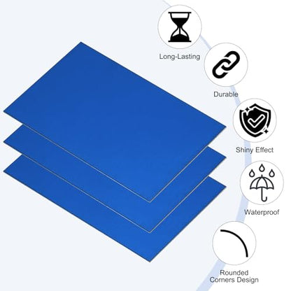 2.1x3.3 Inch Anodized Aluminum Sheet Metal (15 Count)