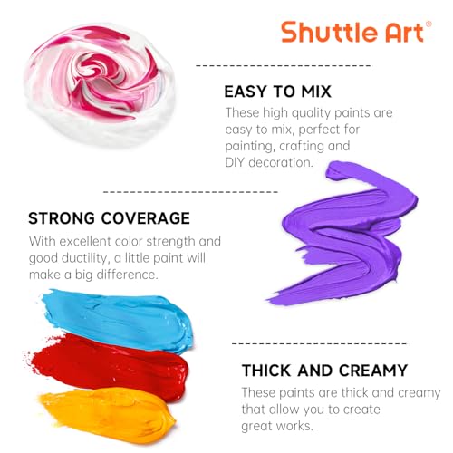 12 Colors Acrylic Paint (101.4 Fl Oz)