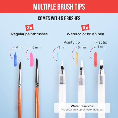 Watercolor Paint Set 100 Vibrant Colors for Adult Beginner Professional