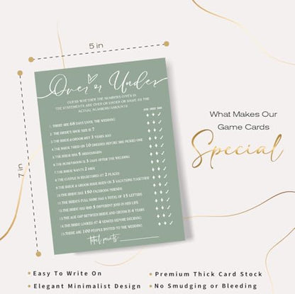 Bridal Shower Games Cards