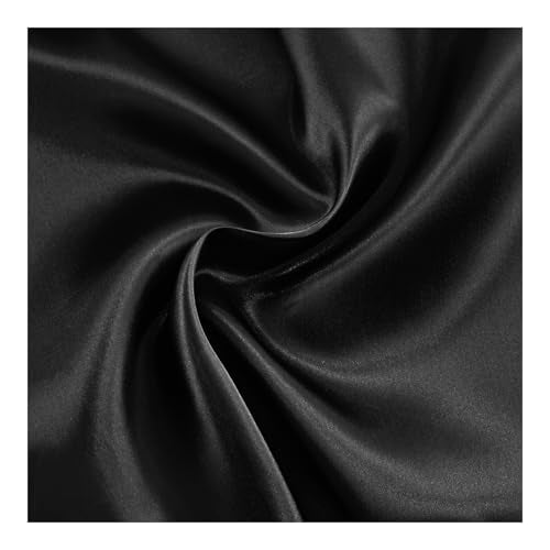 Black Satin Fabric by the Yard