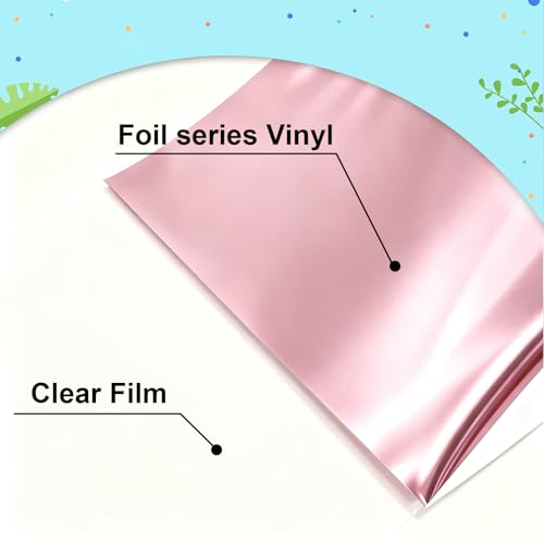 Sheet Metallic Foil Heat Transfer Viny Pink