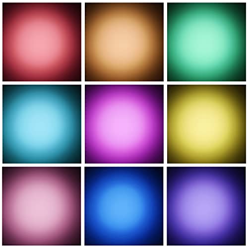 9Pcs Lighting Gels Plastic Gel Light Filter Sheets 11.8 x 11.8 Inch