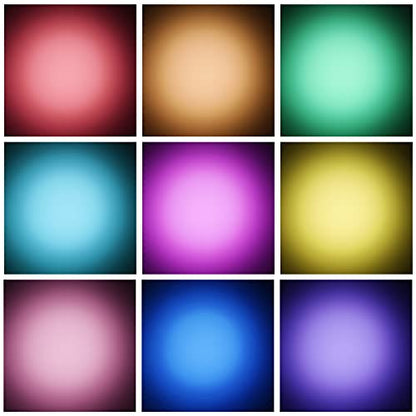 9Pcs Lighting Gels Plastic Gel Light Filter Sheets 11.8 x 11.8 Inch