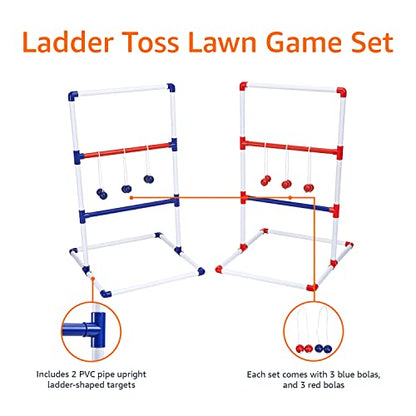 Portable Ladder Toss Outdoor Game Set with Carrying Case