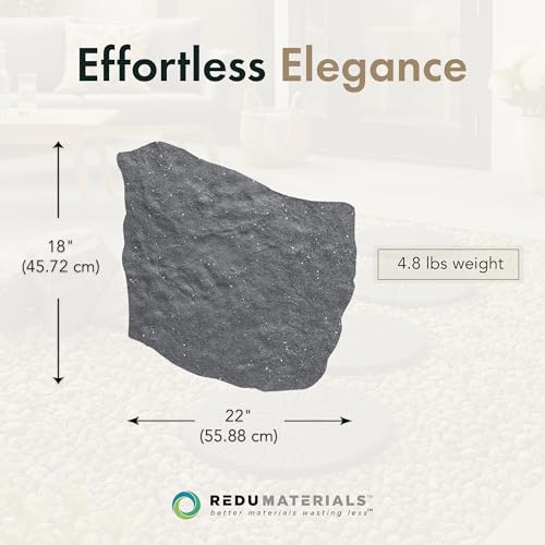 TierraVerde Natural Rock Rubber Stepping Stones (4 Count)
