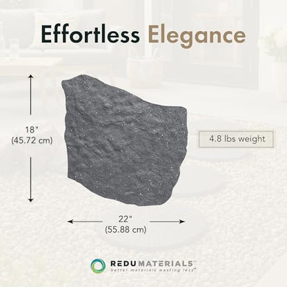 TierraVerde Natural Rock Rubber Stepping Stones (4 Count)