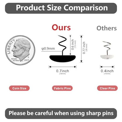 Linen Twist Pins (24 Count)