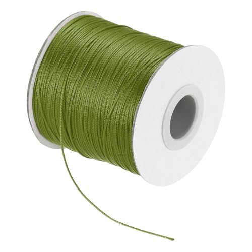 Waxed Cord 0.5mm Waxed Polyester Cord 175 Yard Wax String for Bracelet Making