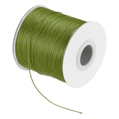 Waxed Cord 0.5mm Waxed Polyester Cord 175 Yard Wax String for Bracelet Making