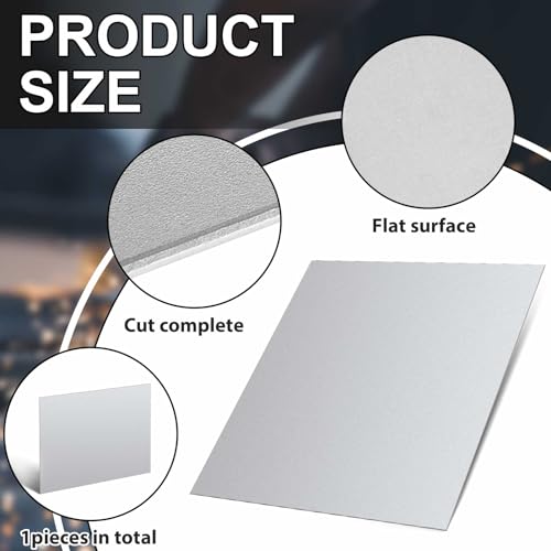 1 Pcs Mild Steel Sheet Cold Rolled 18 Gauge Metal Plate Weldable Metal Sheets for Professional Industrial DIY Use