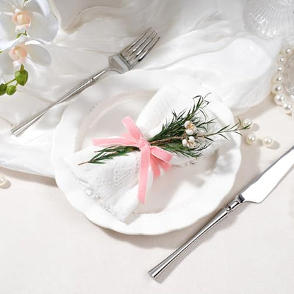 Pink Thin Velvet Ribbon