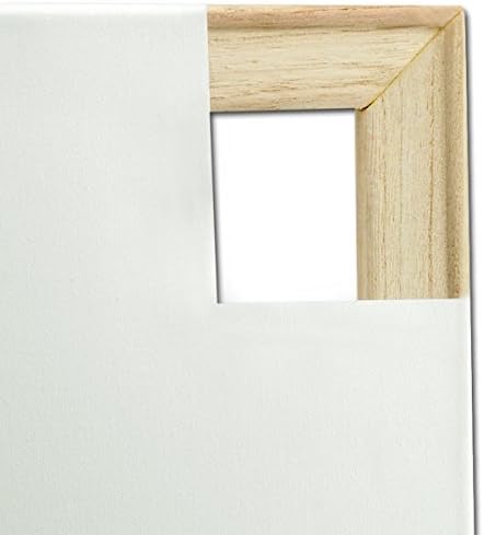 Creative Mark The Edge Deluxe Cotton 1-1/2" Deep Stretched Canvas for Painting, 12x12 Pack of 3, 14oz. Primed Weight, Universal Archival Priming, Medium Tooth, Hand-Stretched Canvas for Painters