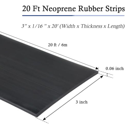 Neoprene Rubber Strips with Adhesive Backing Rubber Sheets