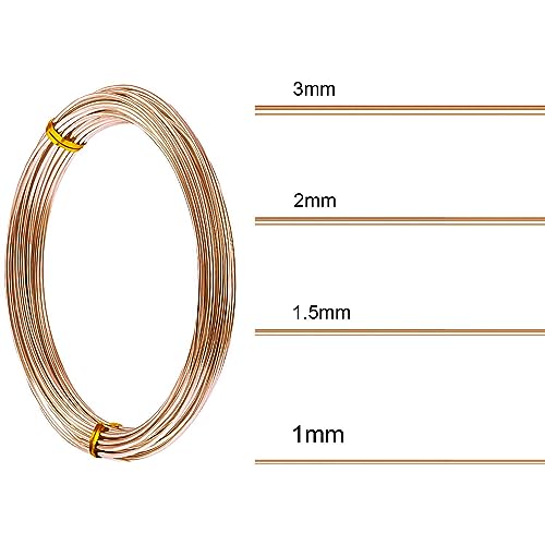 Aluminum Craft Wire for Sculpting Armature Bendable Craft Wire for DIY Jewelry Making (32.8 Foot)