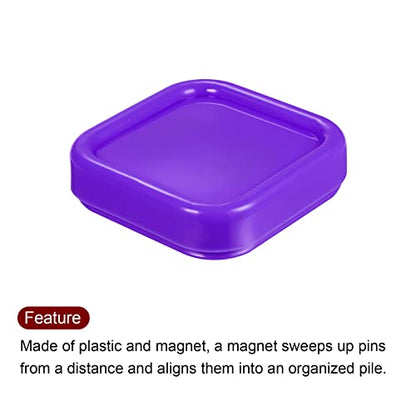 Magnetic Pin Cushion Square Plastic Magnetic Sewing Pin Holder Storage Case Needle Cushion Tool for Sewing DIY Projects