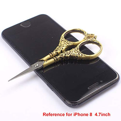 Vintage European Style Scissors Stainless Steel for Cross Stitch