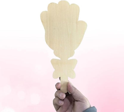 2Pcs Personalized Flower Handprint Craft,Mother’s Day Wooden Sign Gift from Kids,Custom Mother's Day Craft,Handmade Flower Keepsake,DIY MothersDay Handprint Art,Gifts for Mom,Nana Gifts