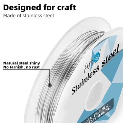 20 Gauge Bendable Soft Stainless Steel Craft Wire (120 Foot)