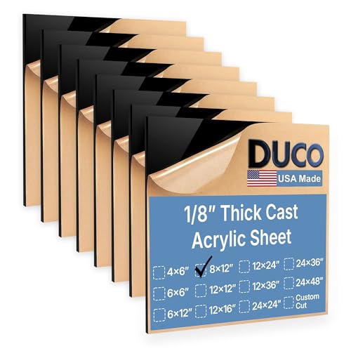 Duco Black Cast Acrylic Sheets 1